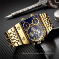 OULM 9315 New Arrival Luxury Men Gold Watch Military Waterproof Wristwatch Quartz Chronograph Big Dial